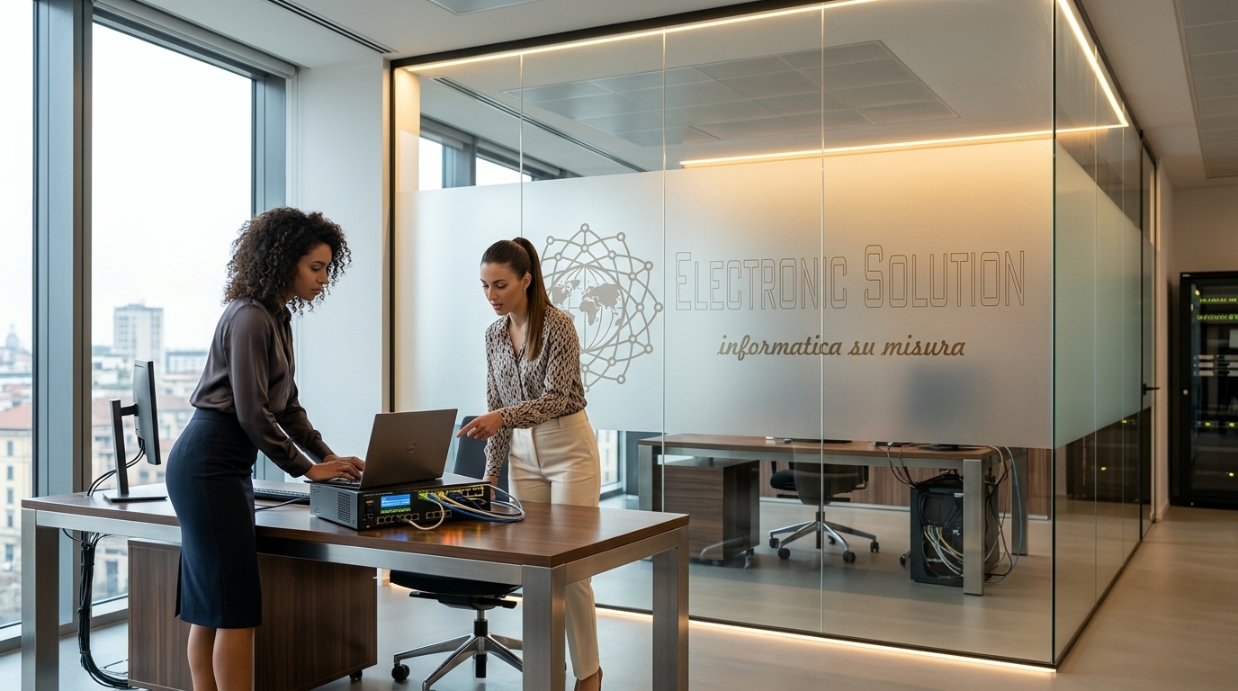 Sviluppatore al lavoro su più schermi con codice e interfacce di un'applicazione web