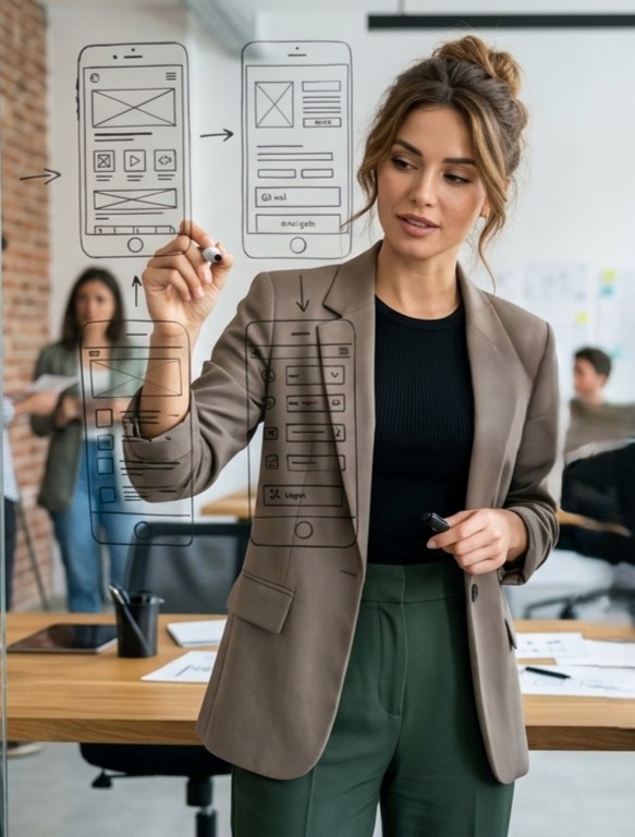 Componenti hardware, periferiche e computer in configurazione sul banco di lavoro Electronic Solution
