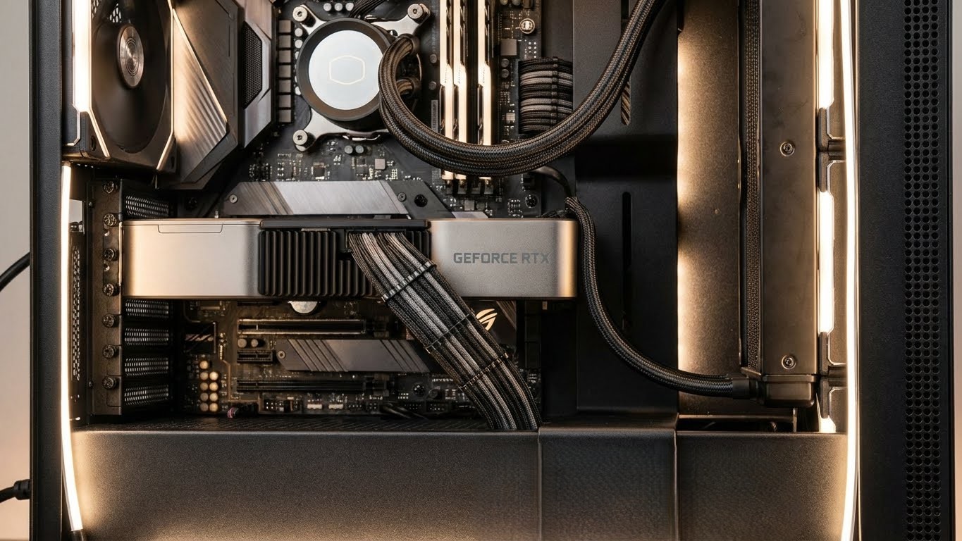 Magazzino di componenti hardware e prodotti informatici pronti per la spedizione